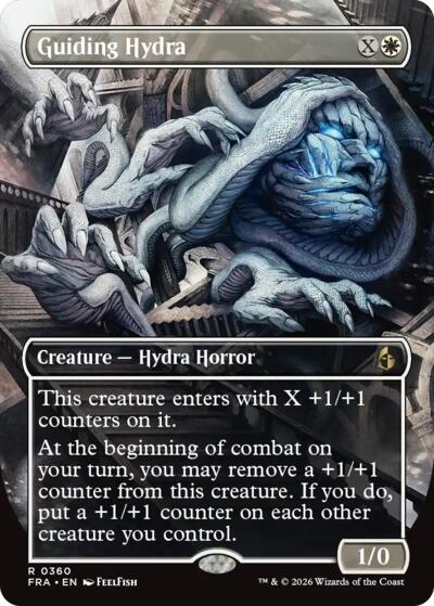 Guiding Hydra (Borderless) (Reality Fracture) Light Play Foil