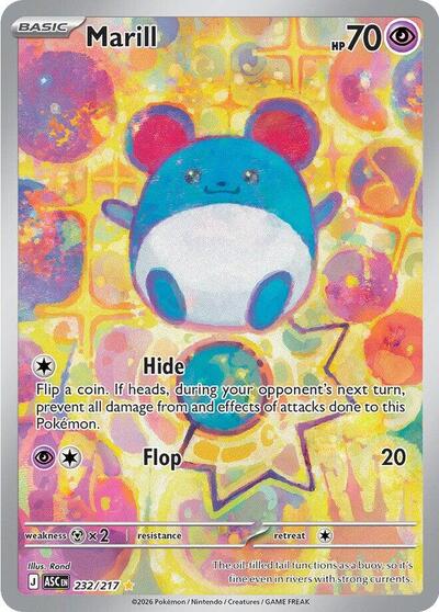 Marill - 232 (ME: Ascended Heroes) Near Mint Holofoil