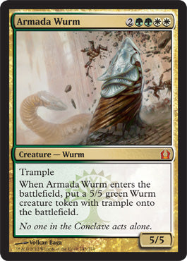 Armada Wurm (Return to Ravnica) Light Play