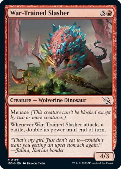 War-Trained Slasher (March of the Machine) Light Play