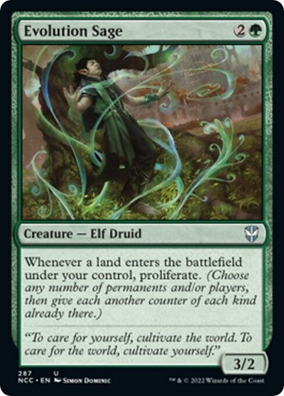 Evolution Sage (Commander: Streets of New Capenna) Damaged / Poor