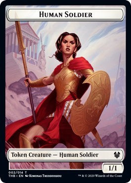 Human Soldier Token (Theros Beyond Death) Light Play