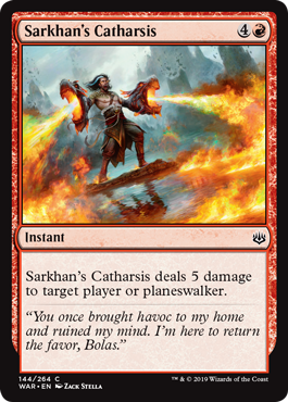 Sarkhan's Catharsis (War of the Spark) Light Play