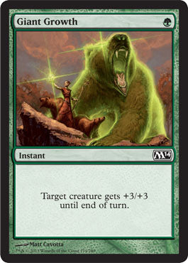 Giant Growth (Magic 2014 Core Set) Light Play