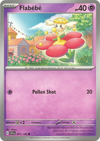 Flabebe (Scarlet and Violet: Base Set) Light Play