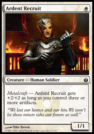 Ardent Recruit (Mirrodin Besieged) Light Play