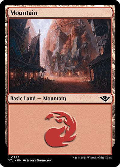 Mountain (0283) (Outlaws of Thunder Junction) Light Play