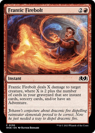 Frantic Firebolt (Wilds of Eldraine) Light Play