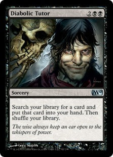 Diabolic Tutor (Magic 2010 Core Set) Light Play