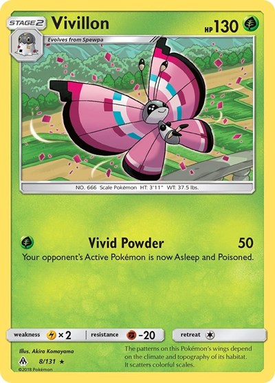 Vivillon (SM - Forbidden Light) Medium Play Reverse Holofoil