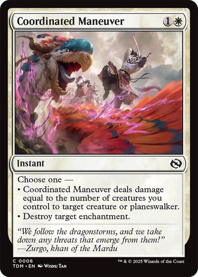 Coordinated Maneuver (Tarkir: Dragonstorm) Light Play