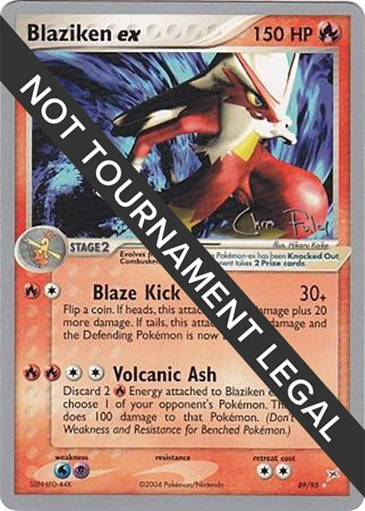 Blaziken ex - 2004 (Chris Fulop) (World Championship Decks) Damaged / Poor