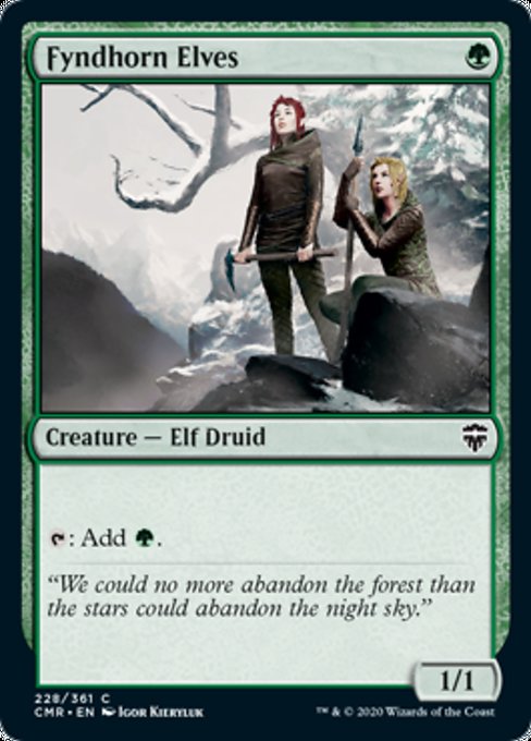 Fyndhorn Elves (Commander Legends) Light Play