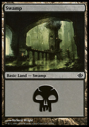 Swamp (63) (Duel Decks: Garruk vs Liliana) Light Play