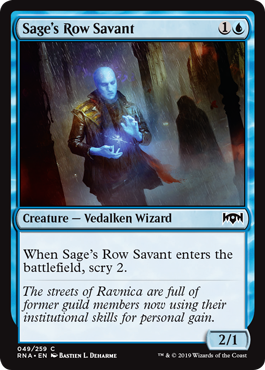 Sage's Row Savant (Ravnica Allegiance) Light Play