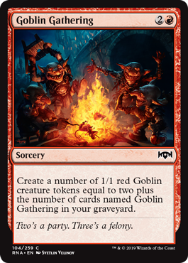 Goblin Gathering (Ravnica Allegiance) Light Play