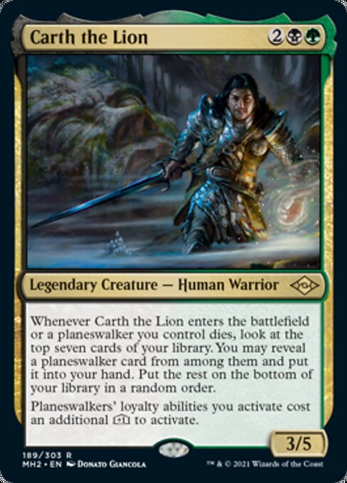 Carth the Lion (Modern Horizons 2) Light Play Foil