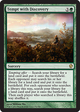 Tempt with Discovery (Commander 2013 Edition) Light Play