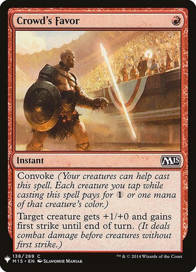 Crowd's Favor (Mystery Booster) Light Play