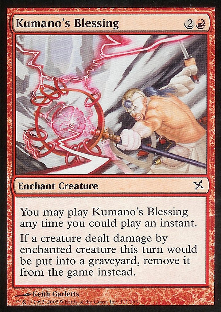 Kumano's Blessing (Betrayers of Kamigawa) Light Play