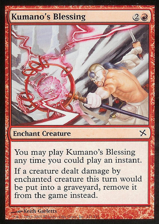 Kumano's Blessing (Betrayers of Kamigawa) Light Play