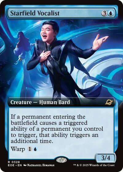 Starfield Vocalist (Extended Art) (Edge of Eternities) Light Play Foil