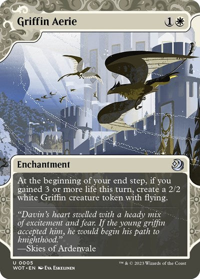 Griffin Aerie (Wilds of Eldraine: Enchanting Tales) Light Play Foil