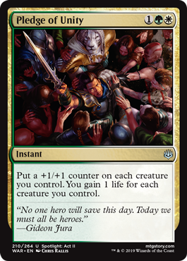 Pledge of Unity (War of the Spark) Near Mint