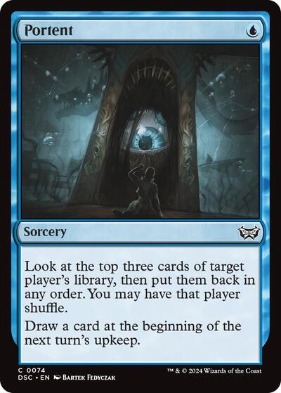 Portent (Commander: Duskmourn: House of Horror) Light Play