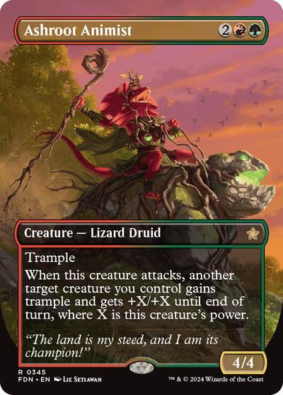 Ashroot Animist (Borderless) (Foundations) Light Play