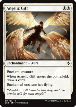 Angelic Gift (Battle for Zendikar) Light Play