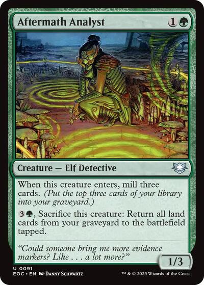 Aftermath Analyst (Commander: Edge of Eternities) Light Play