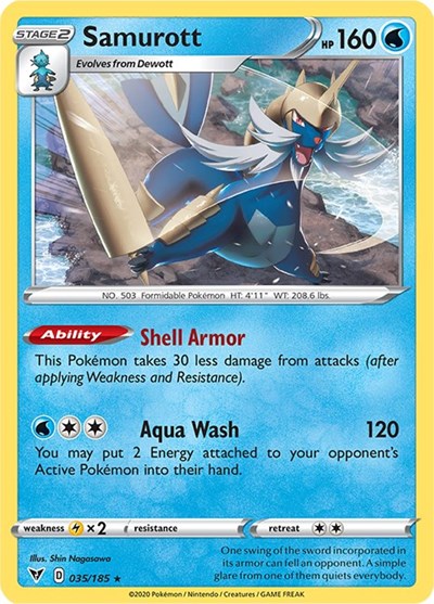 Samurott (SWSH04: Vivid Voltage) Light Play