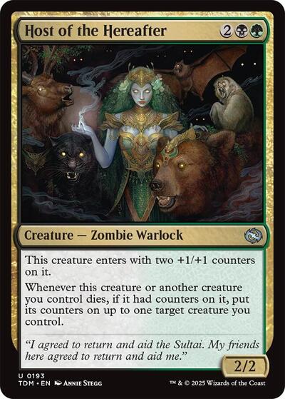 Host of the Hereafter (Tarkir: Dragonstorm) Light Play