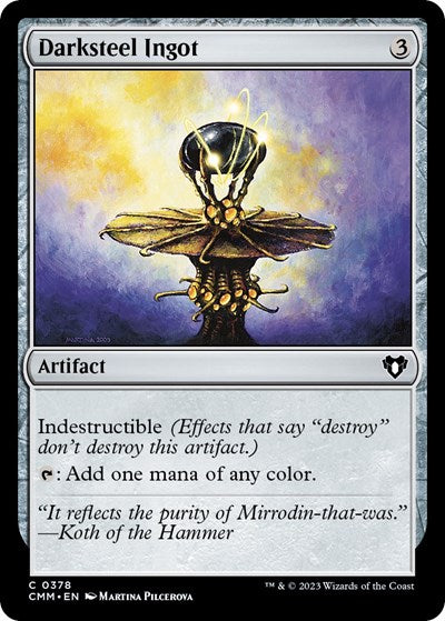 Darksteel Ingot (Commander Masters) Light Play