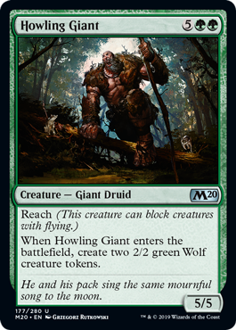 Howling Giant (Magic 2020 Core Set) Light Play