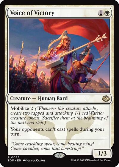 Voice of Victory (Tarkir: Dragonstorm) Light Play