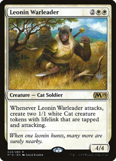 Leonin Warleader (Promo Pack: Core Set 2020) Light Play