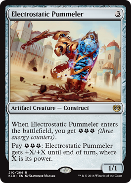 Electrostatic Pummeler (Kaladesh) Light Play Foil