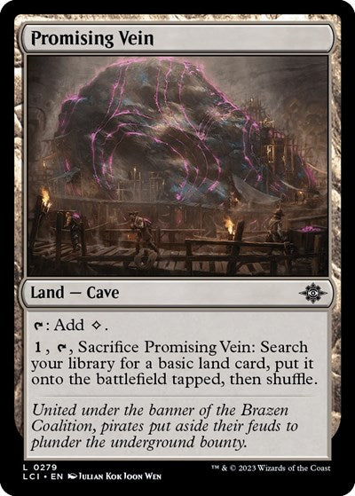 Promising Vein (The Lost Caverns of Ixalan) Light Play Foil