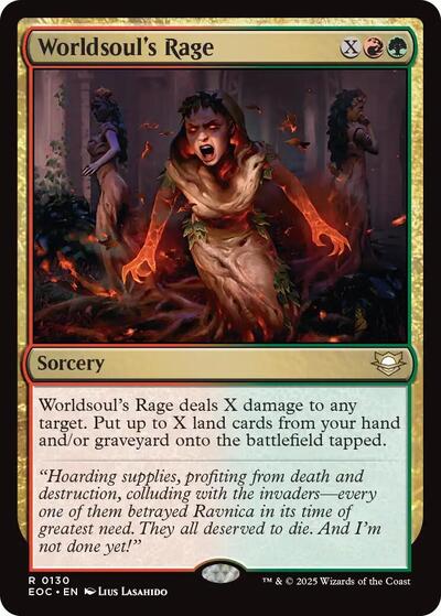 Worldsoul's Rage (Commander: Edge of Eternities) Light Play