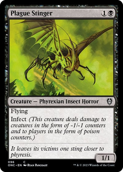 Plague Stinger (Commander: Phyrexia: All Will Be One) Light Play