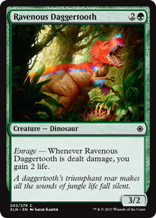 Ravenous Daggertooth (Ixalan) Light Play Foil