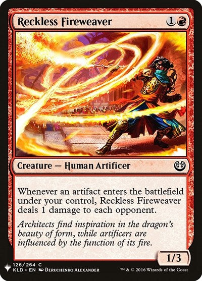 Reckless Fireweaver (Mystery Booster) Light Play