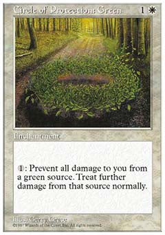Circle of Protection: Green (5th Edition) Light Play