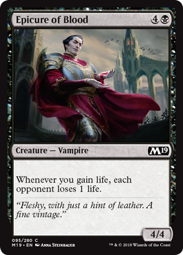 Epicure of Blood (Magic 2019 Core Set) Light Play