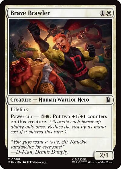 Brave Brawler (Marvel Super Heroes) Light Play Foil