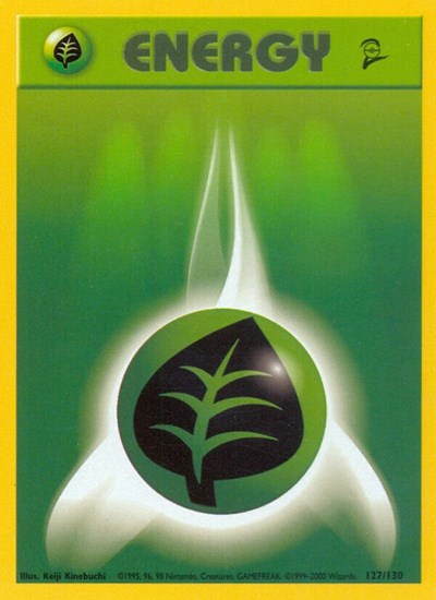 Grass Energy (Base Set 2) Light Play
