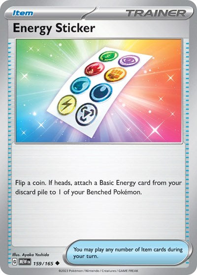 Energy Sticker (Scarlet and Violet: 151) Light Play Reverse Holofoil
