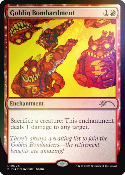 Goblin Bombardment (2024) (Rainbow Foil) (Secret Lair) Near Mint Foil